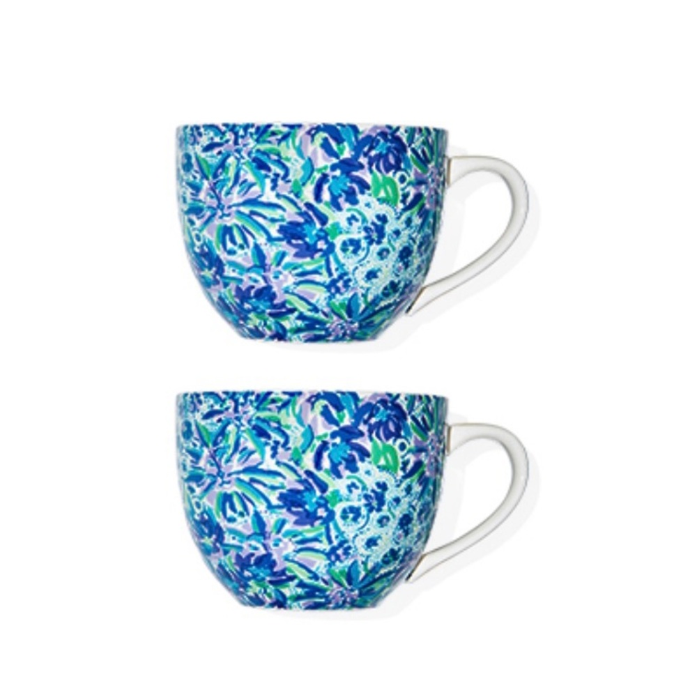 Lilly Pulitzer Ceramic Mugs Set Of 2